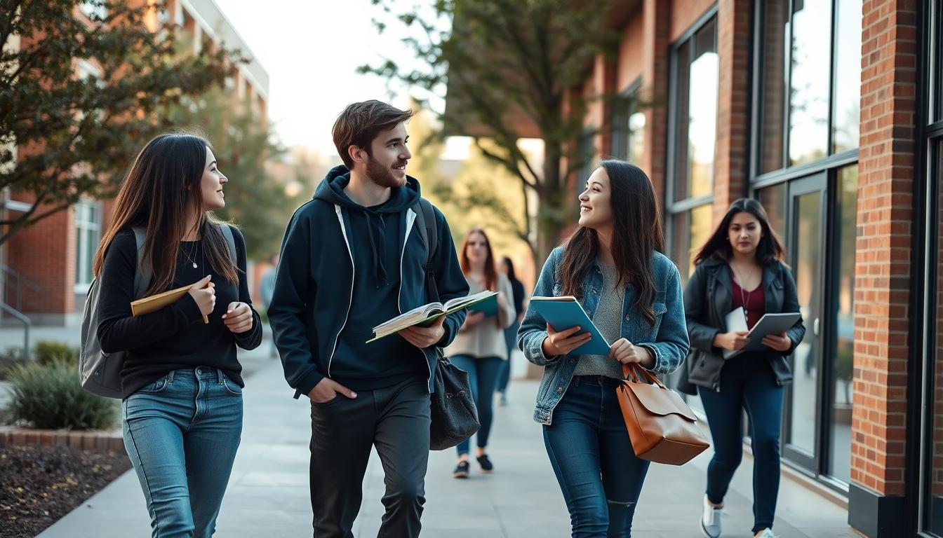 Student developing practical and academic skills